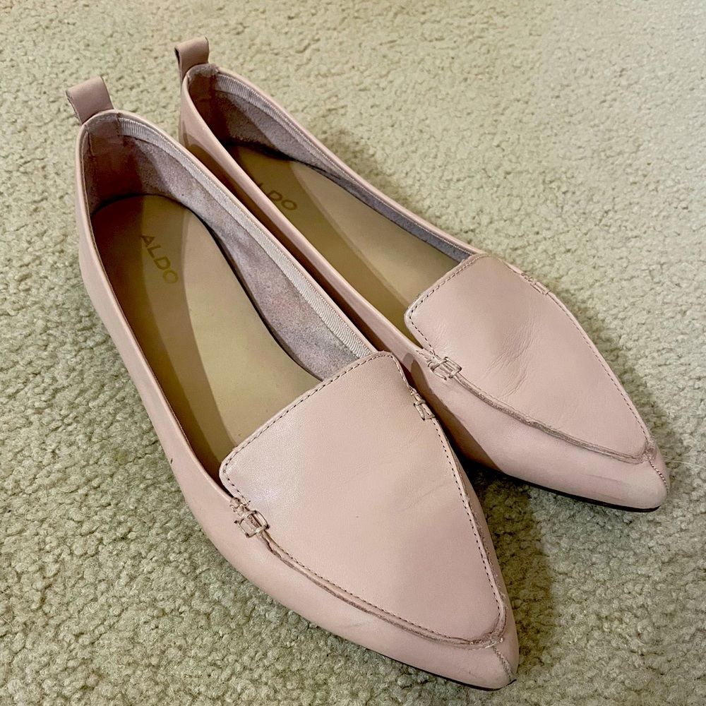 Aldo - Blush pointed toe flats - size 9